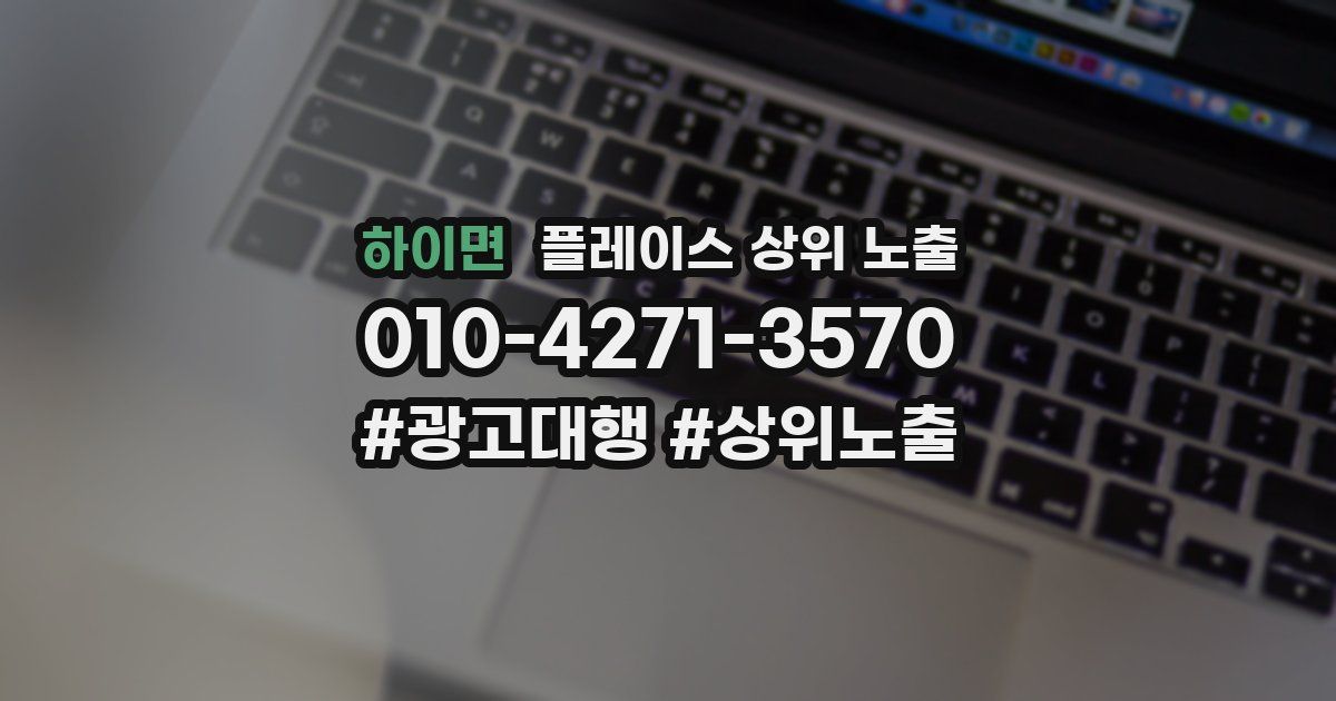 하이면 플레이스 상위 노출