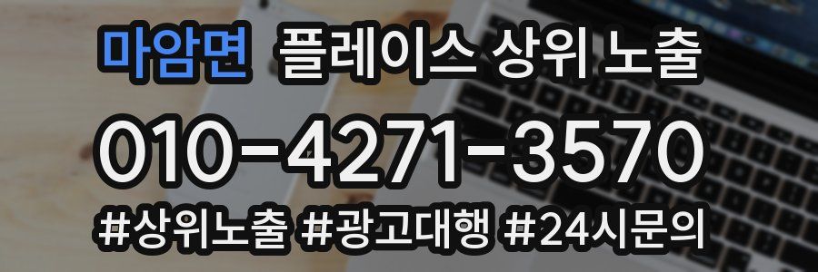 마암면 플레이스 상위 노출