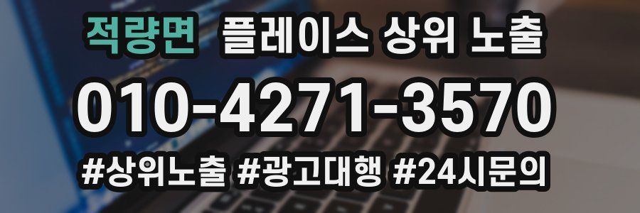 적량면 플레이스 상위 노출
