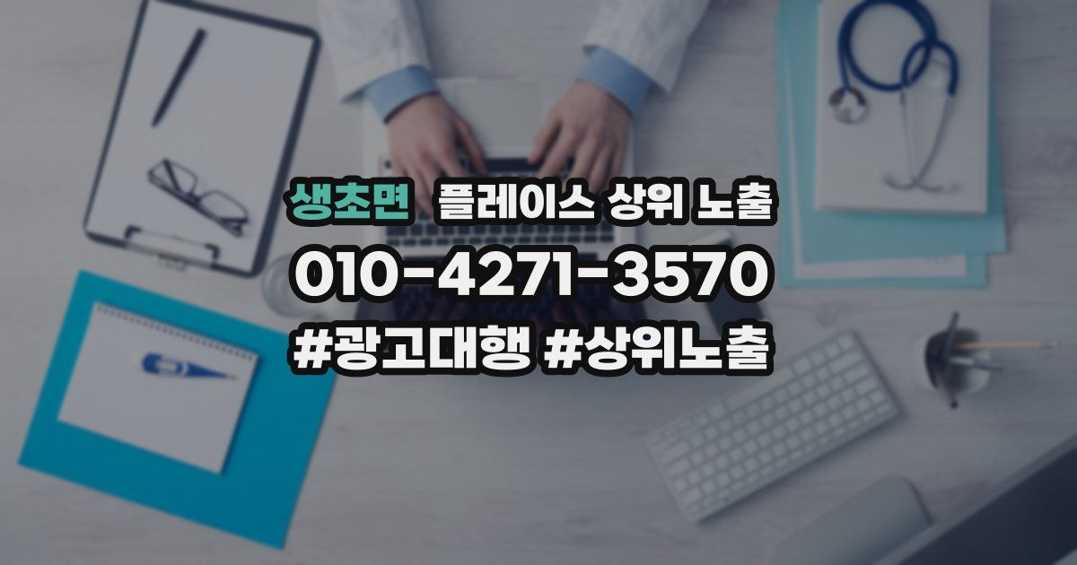 생초면 플레이스 상위 노출