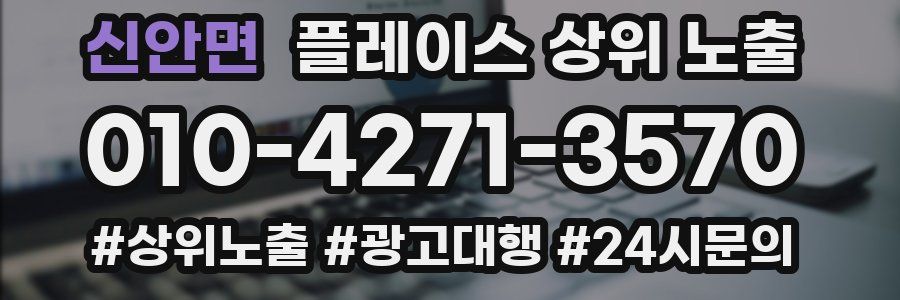신안면 플레이스 상위 노출