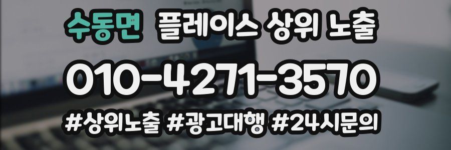 수동면 플레이스 상위 노출