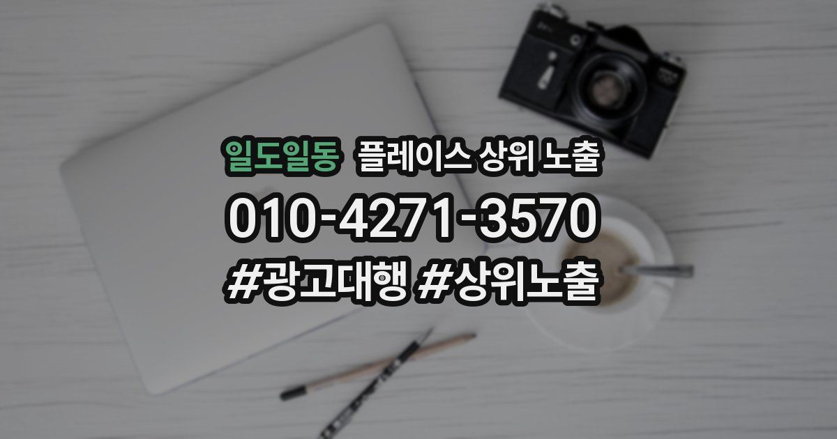 일도일동 플레이스 상위 노출