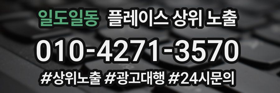 일도일동 플레이스 상위 노출