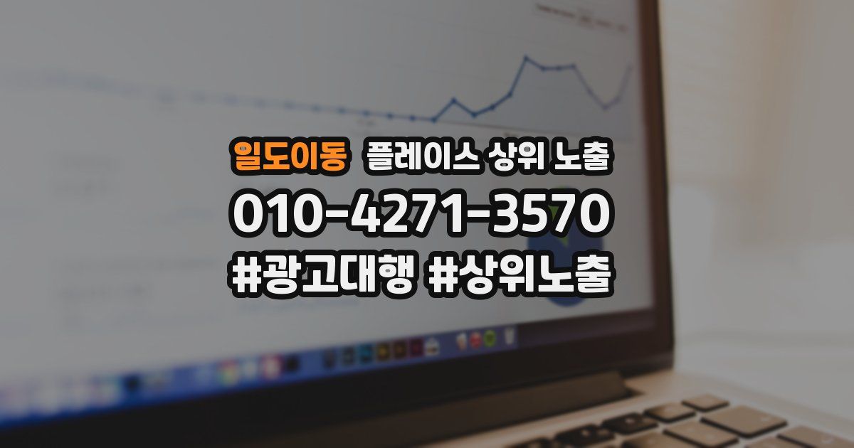 일도이동 플레이스 상위 노출
