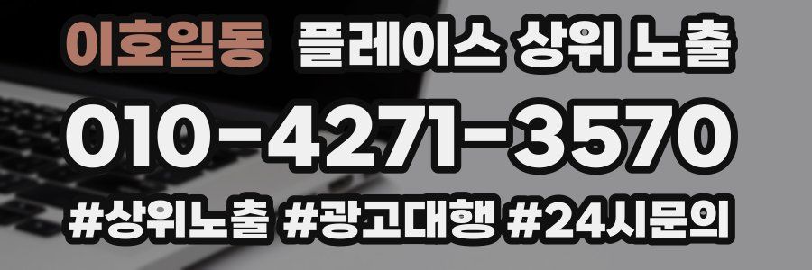 이호일동 플레이스 상위 노출