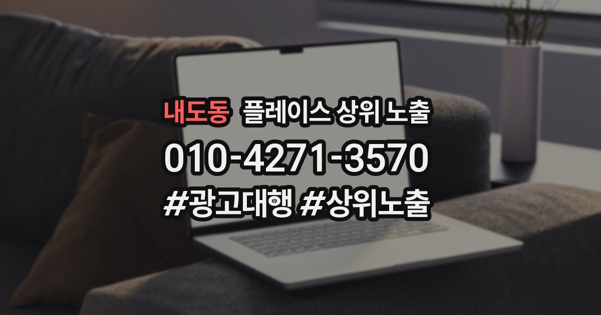 내도동 플레이스 상위 노출
