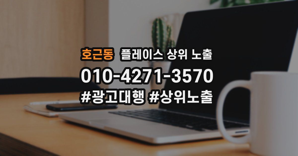 호근동 플레이스 상위 노출
