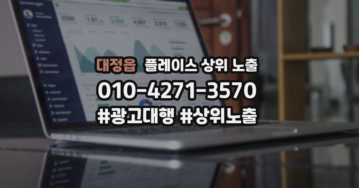 대정읍 플레이스 상위 노출