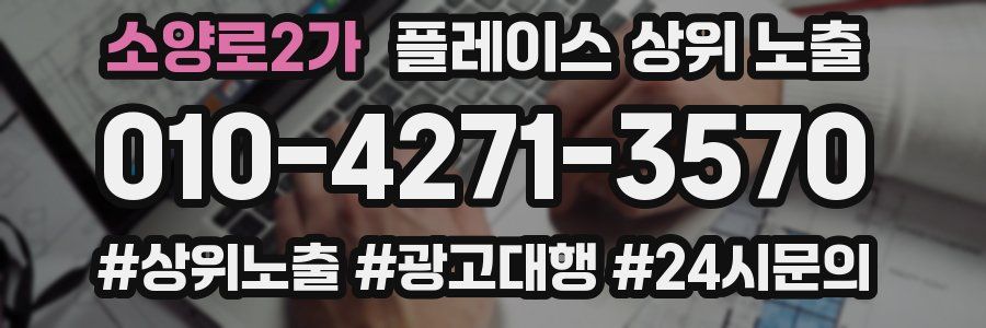 소양로2가 플레이스 상위 노출