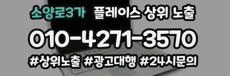 소양로3가 플레이스 상위 노출