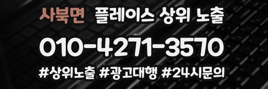 사북면 플레이스 상위 노출