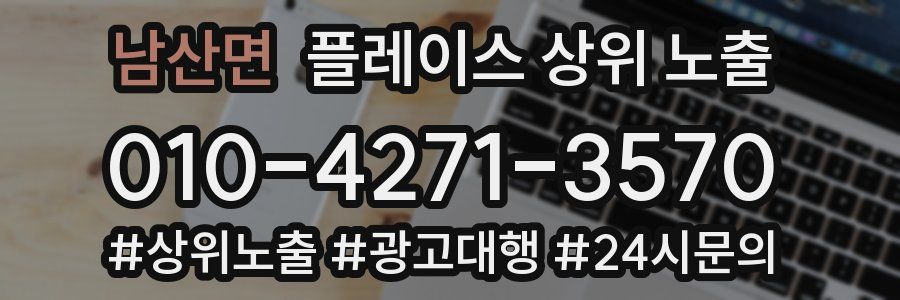 남산면 플레이스 상위 노출