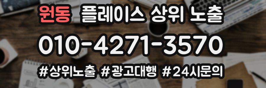 원동 플레이스 상위 노출