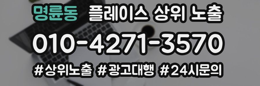 명륜동 플레이스 상위 노출