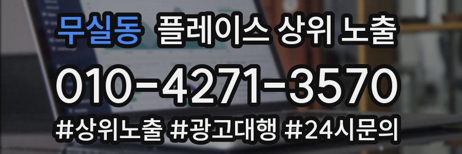무실동 플레이스 상위 노출