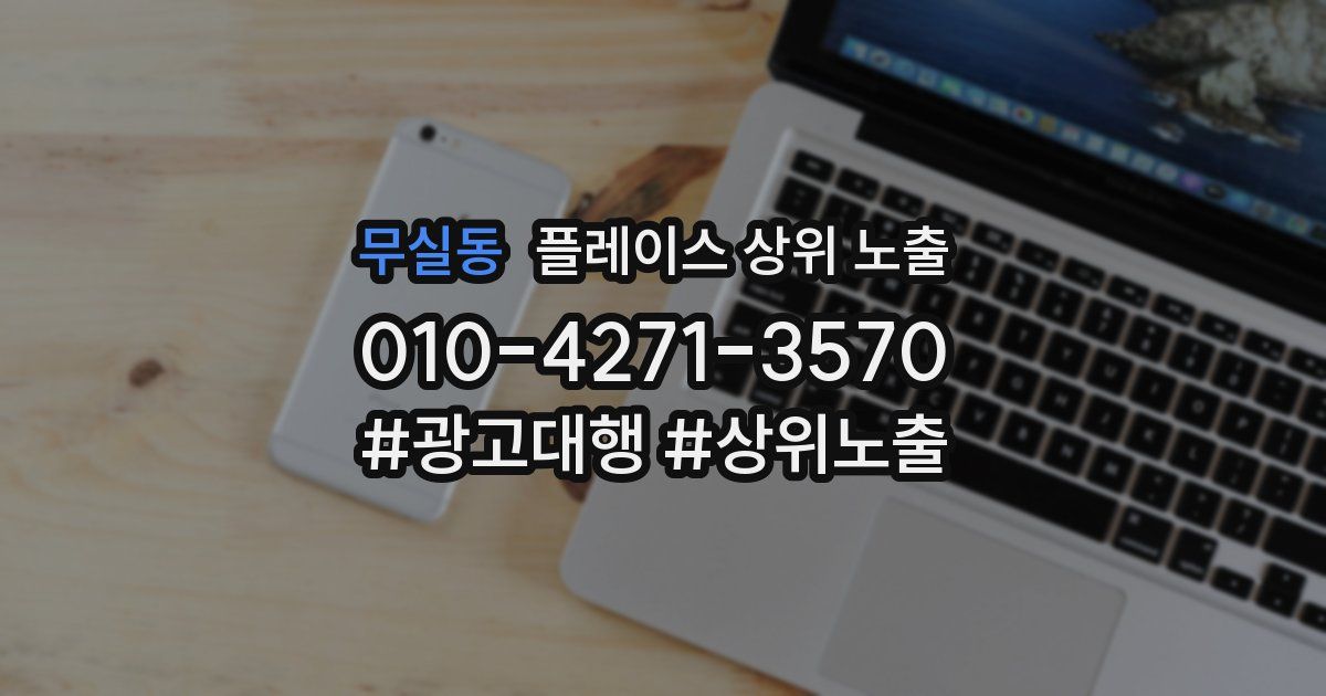 무실동 플레이스 상위 노출