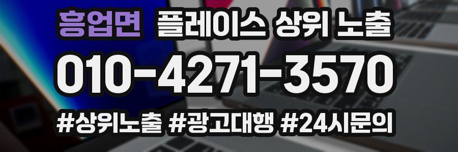 흥업면 플레이스 상위 노출