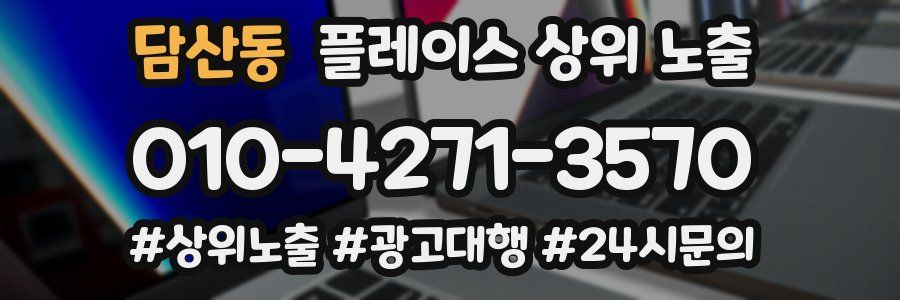 담산동 플레이스 상위 노출