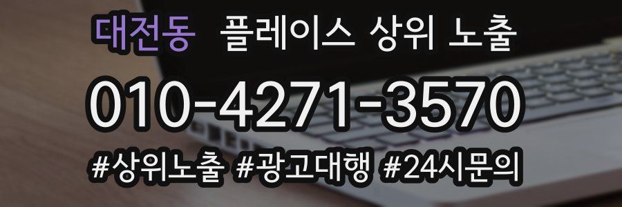 대전동 플레이스 상위 노출