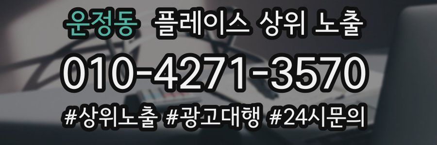 운정동 플레이스 상위 노출