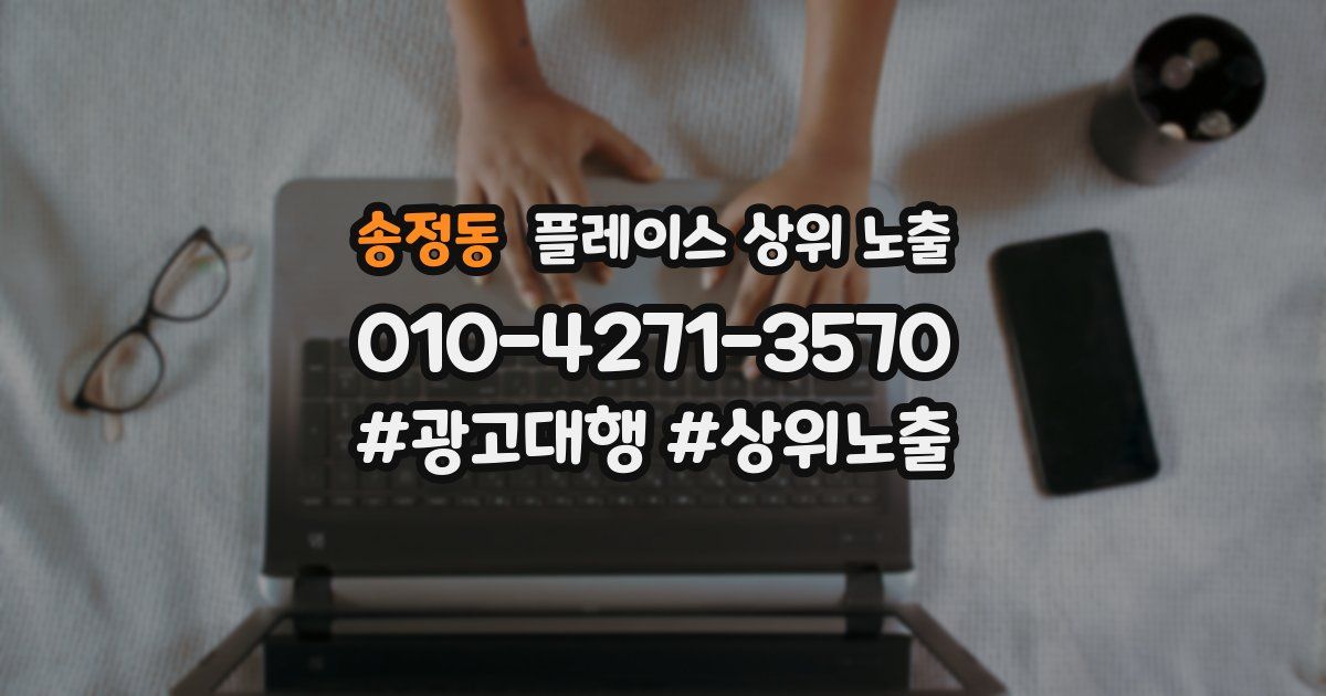 송정동 플레이스 상위 노출