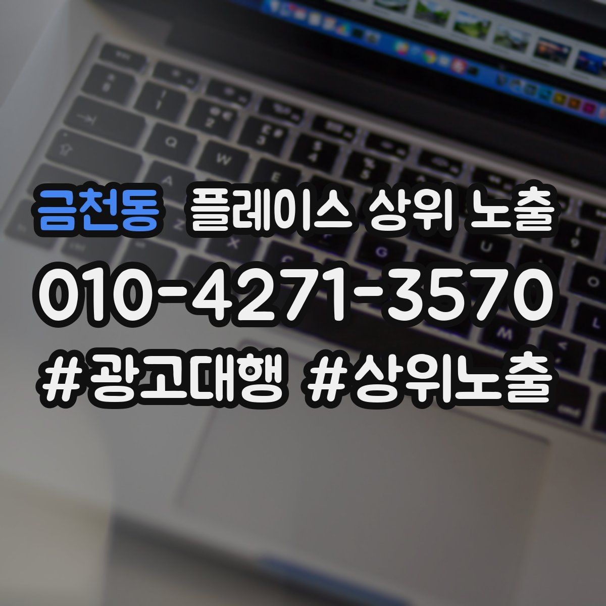 금천동 플레이스 상위 노출 최저가 대신 신뢰를 주는 문구
