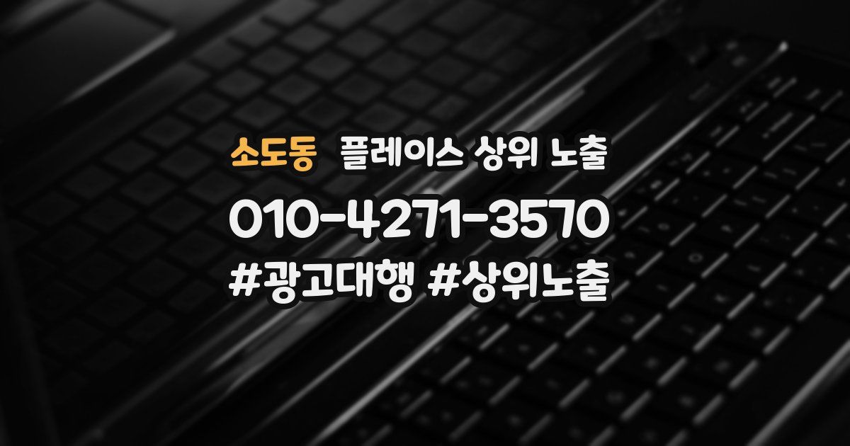 소도동 플레이스 상위 노출