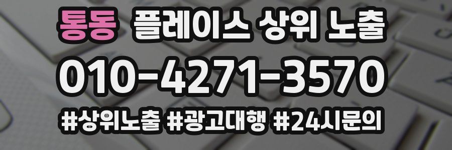 통동 플레이스 상위 노출