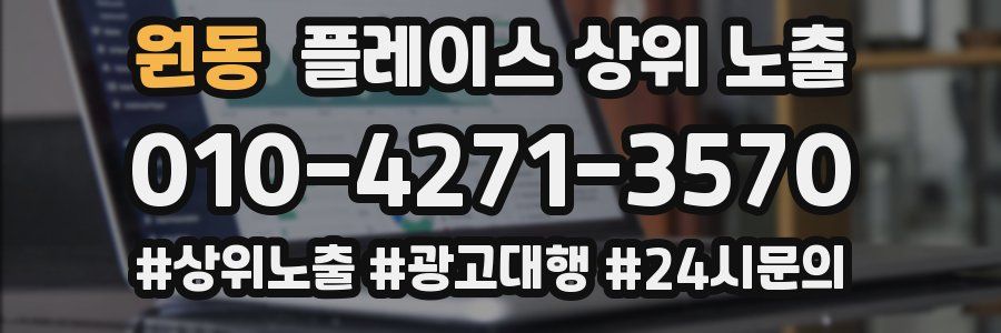 원동 플레이스 상위 노출