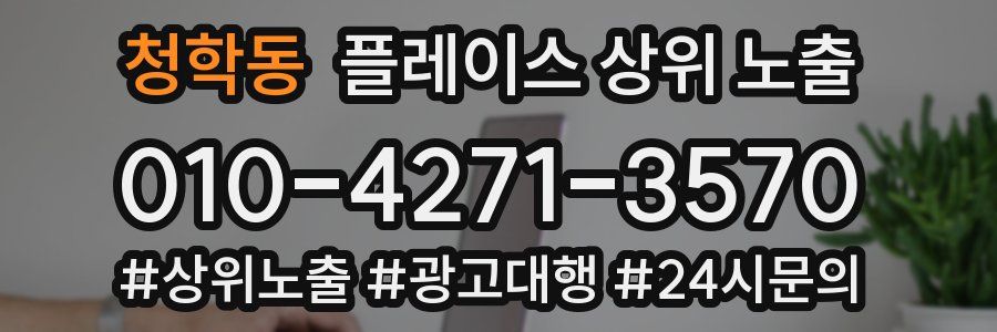청학동 플레이스 상위 노출