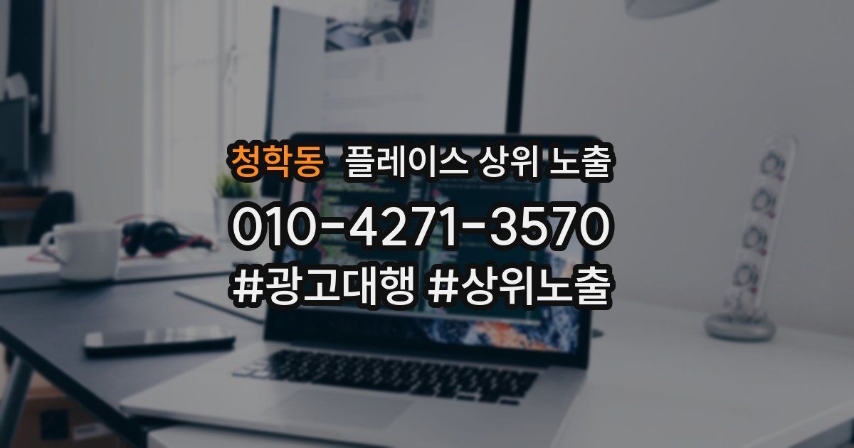 청학동 플레이스 상위 노출
