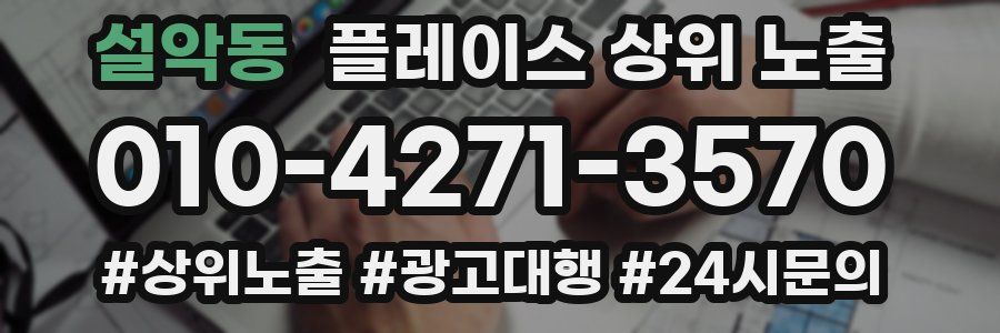 설악동 플레이스 상위 노출