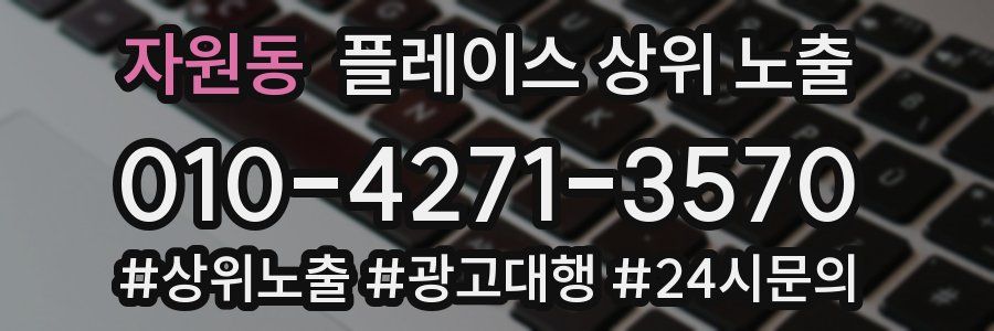 자원동 플레이스 상위 노출