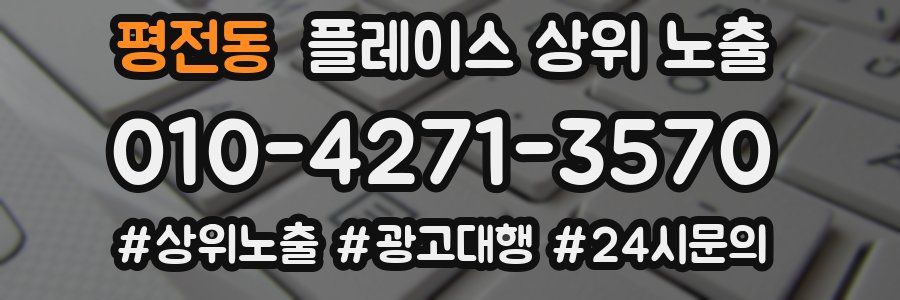 평전동 플레이스 상위 노출