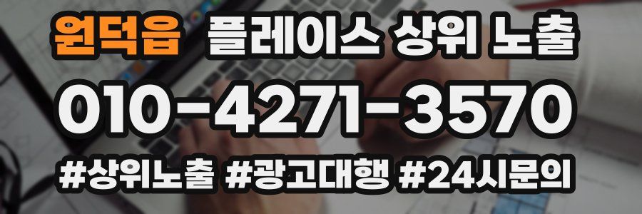 원덕읍 플레이스 상위 노출