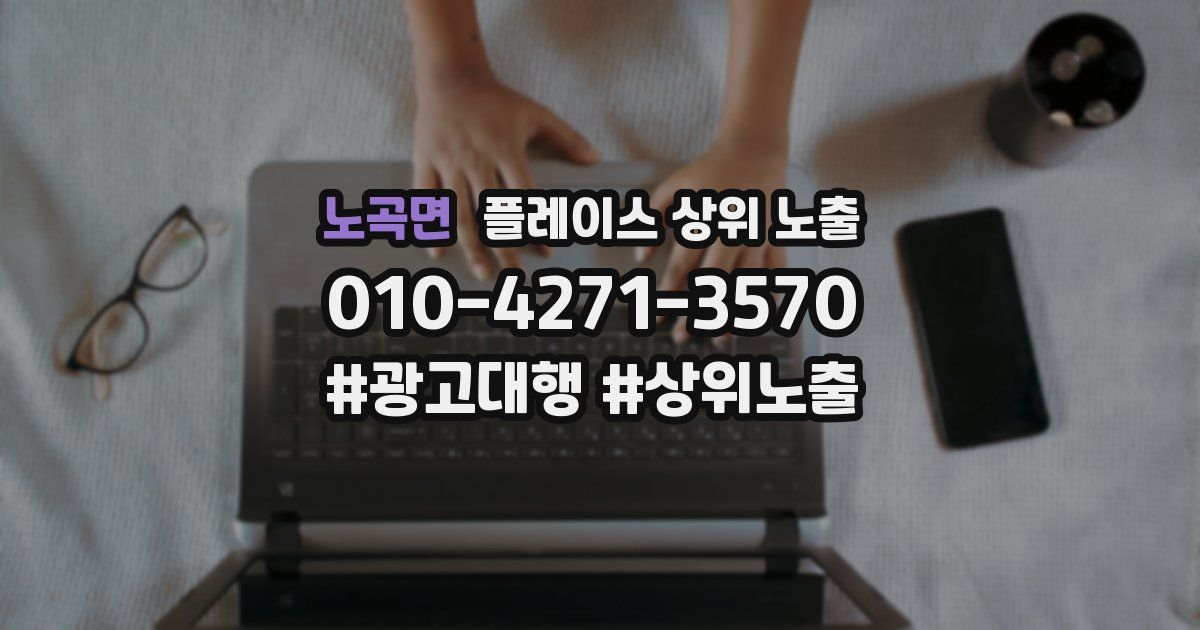 노곡면 플레이스 상위 노출