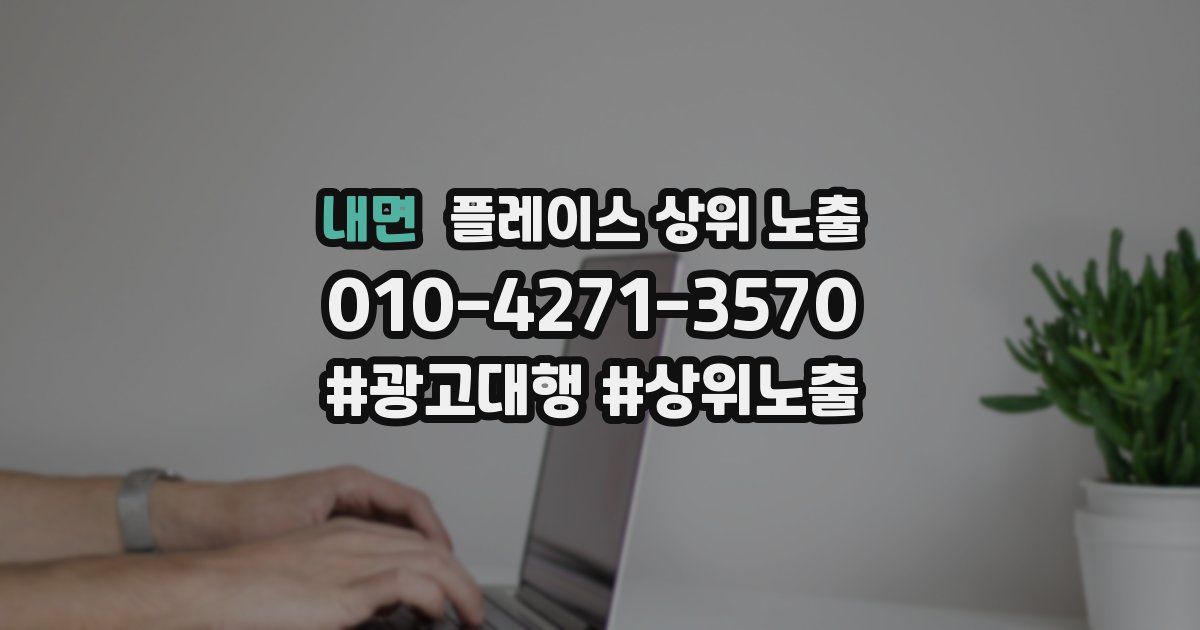 내면 플레이스 상위 노출