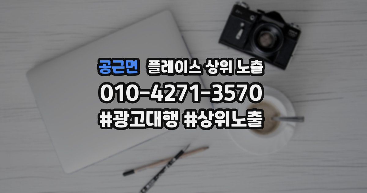 공근면 플레이스 상위 노출