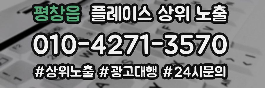평창읍 플레이스 상위 노출
