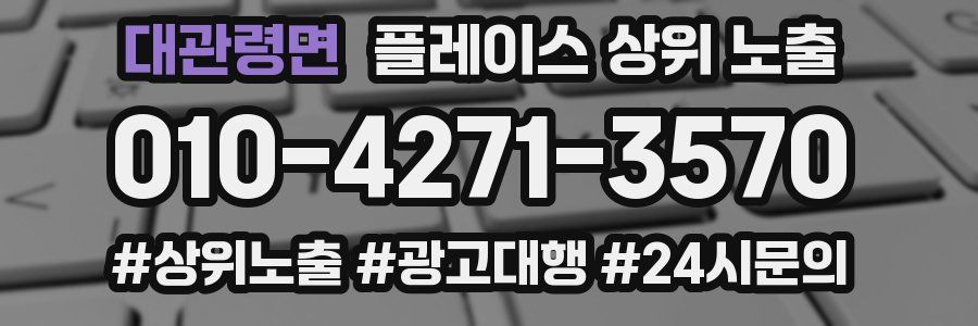 대관령면 플레이스 상위 노출