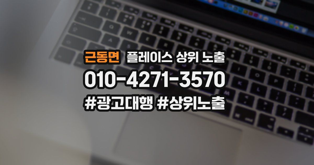근동면 플레이스 상위 노출