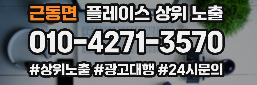 근동면 플레이스 상위 노출