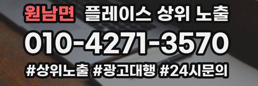 원남면 플레이스 상위 노출