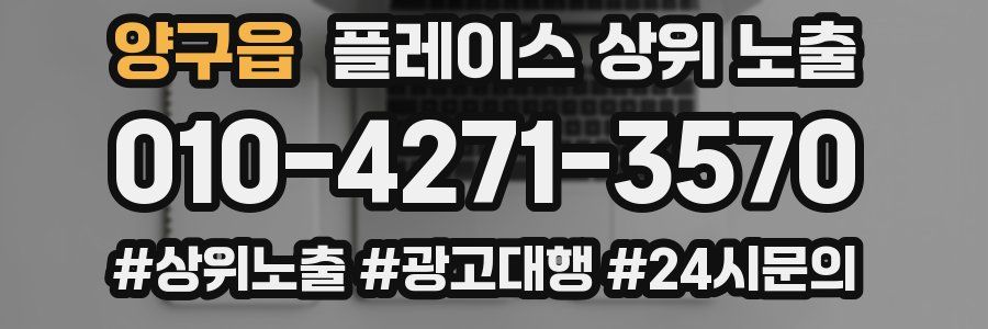 양구읍 플레이스 상위 노출