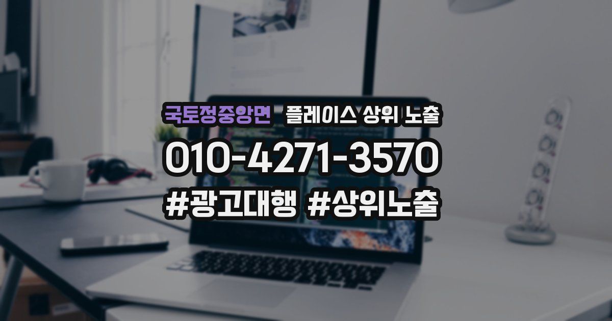 국토정중앙면 플레이스 상위 노출