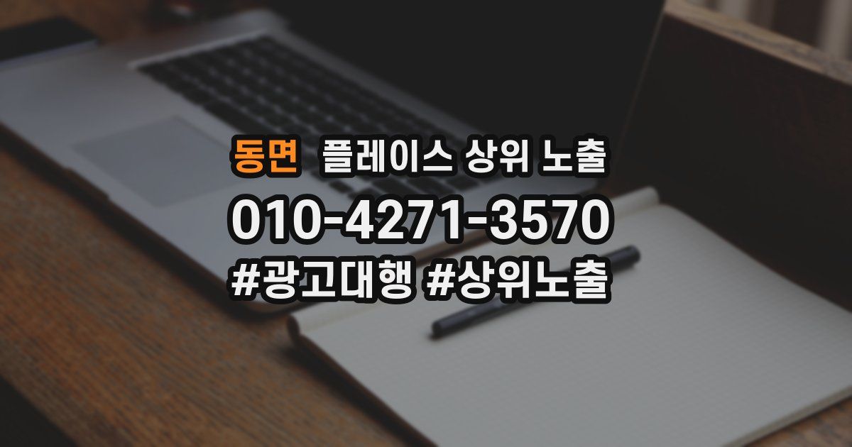 동면 플레이스 상위 노출