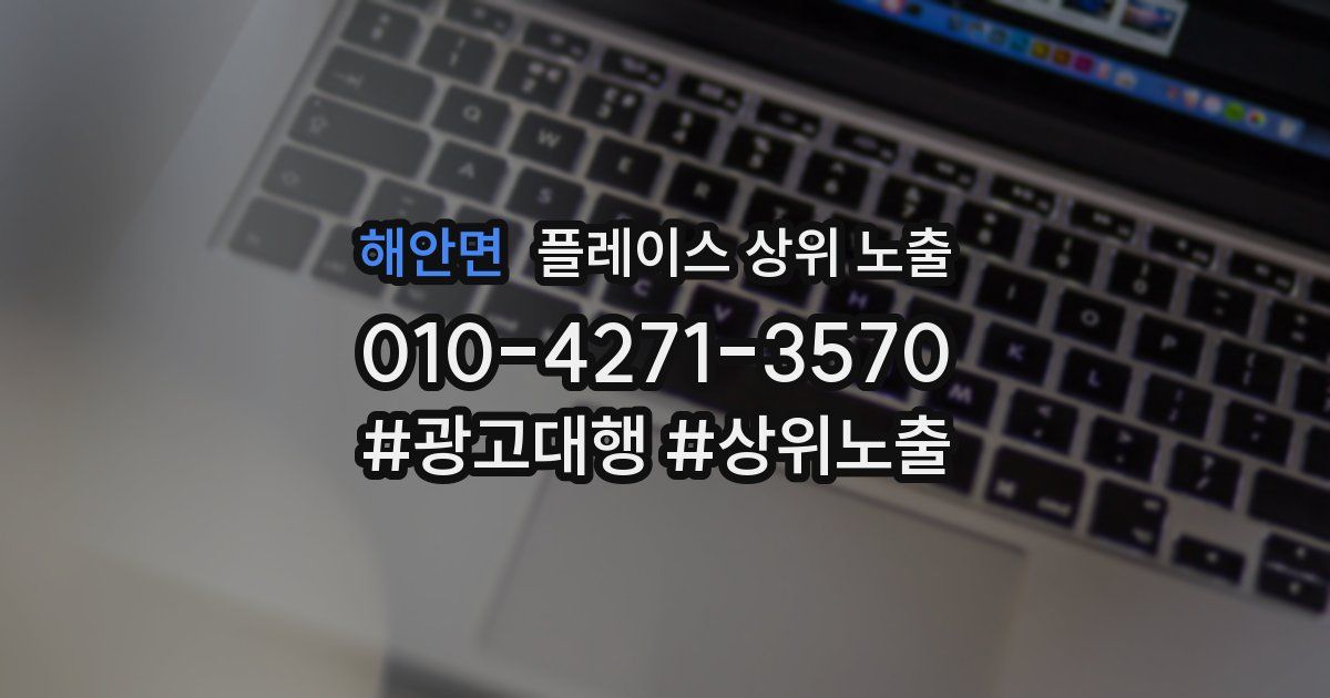 해안면 플레이스 상위 노출