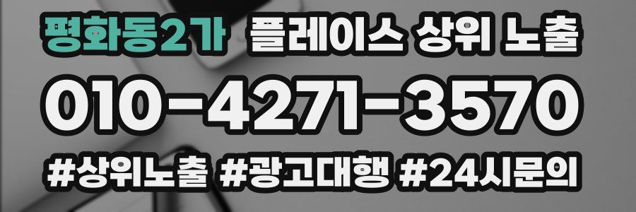 평화동2가 플레이스 상위 노출