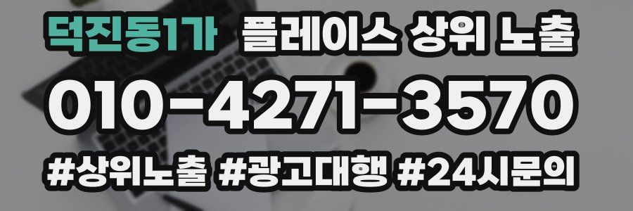 덕진동1가 플레이스 상위 노출